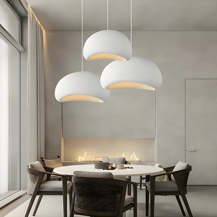 Japanese Wabi Sabi Style Bird Nest Shape Pendant Light