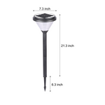 27 6 Inch H Black Led Solar Path Lights