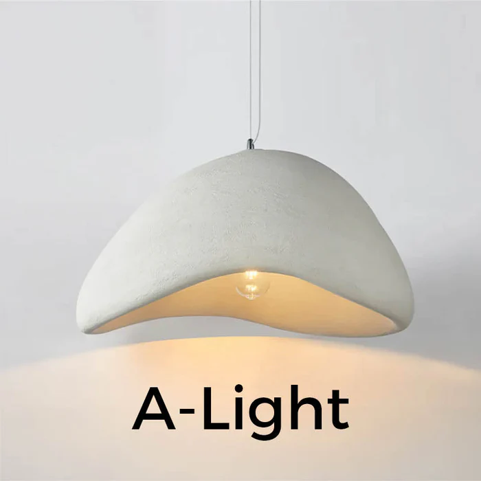 Japanese Wabi Sabi Style Bird Nest Shape Pendant Light