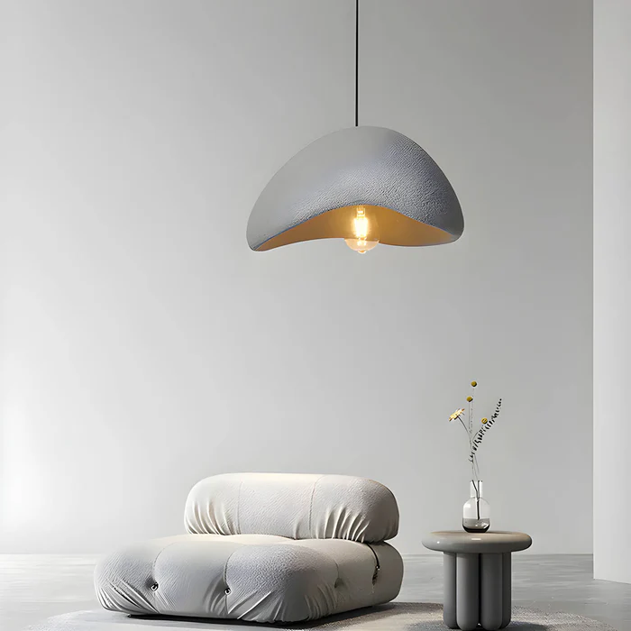 Japanese Wabi Sabi Style Bird Nest Shape Pendant Light