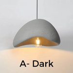 Japanese Wabi Sabi Style Bird Nest Shape Pendant Light