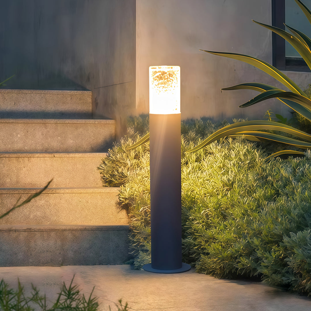 Modern Landscape Bollard Lights Waterproof Die-Cast Aluminum Outdoor Lamp