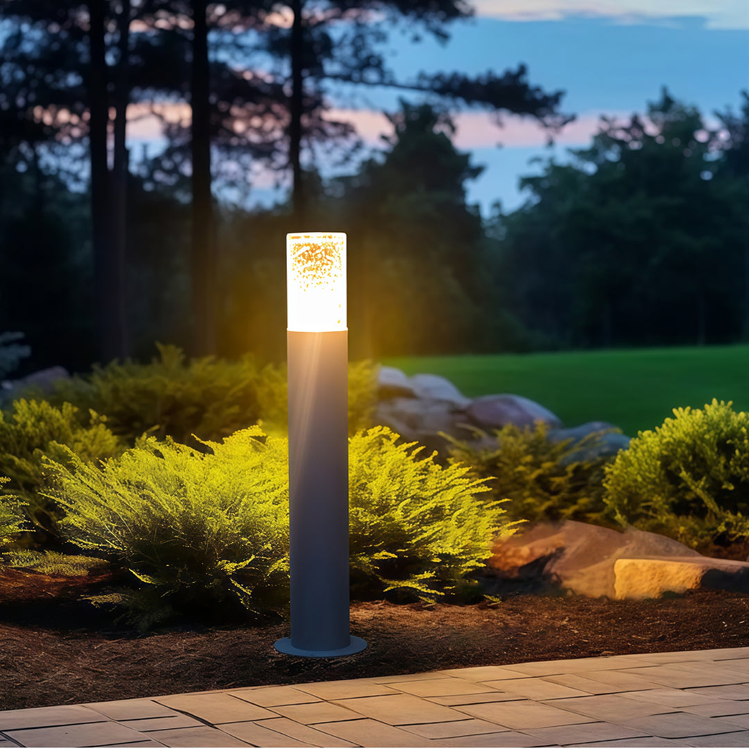Modern Landscape Bollard Lights Waterproof Die-Cast Aluminum Outdoor Lamp