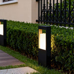 Modern Square Bollard Light for Courtyard and Garden Paths
