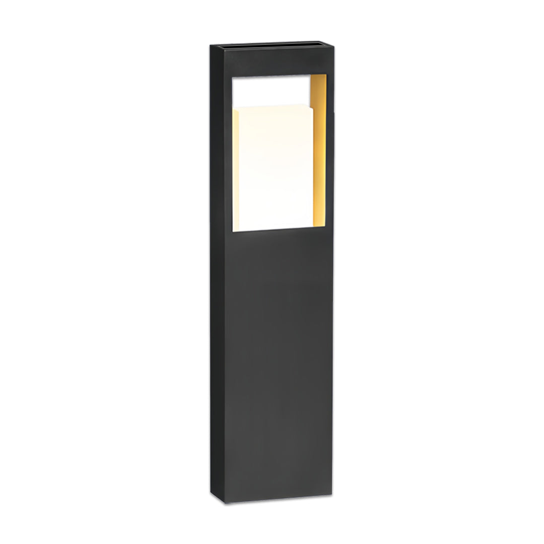 Modern Square Bollard Light for Courtyard and Garden Paths