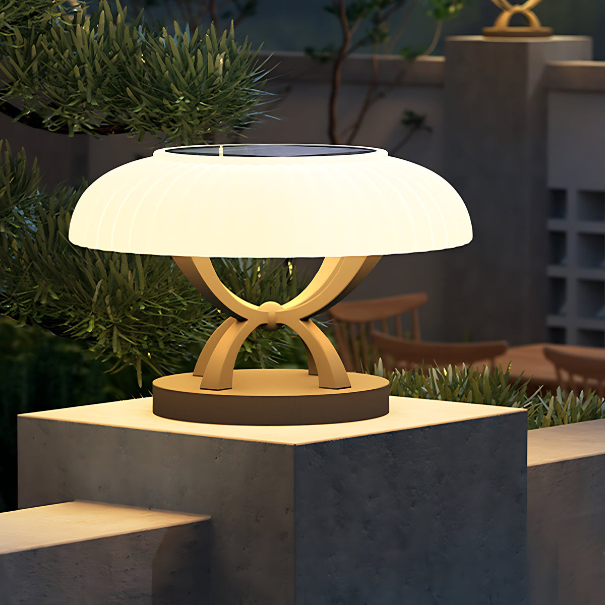 Arc Column Pillar Light – Waterproof LED Outdoor Post Lamp