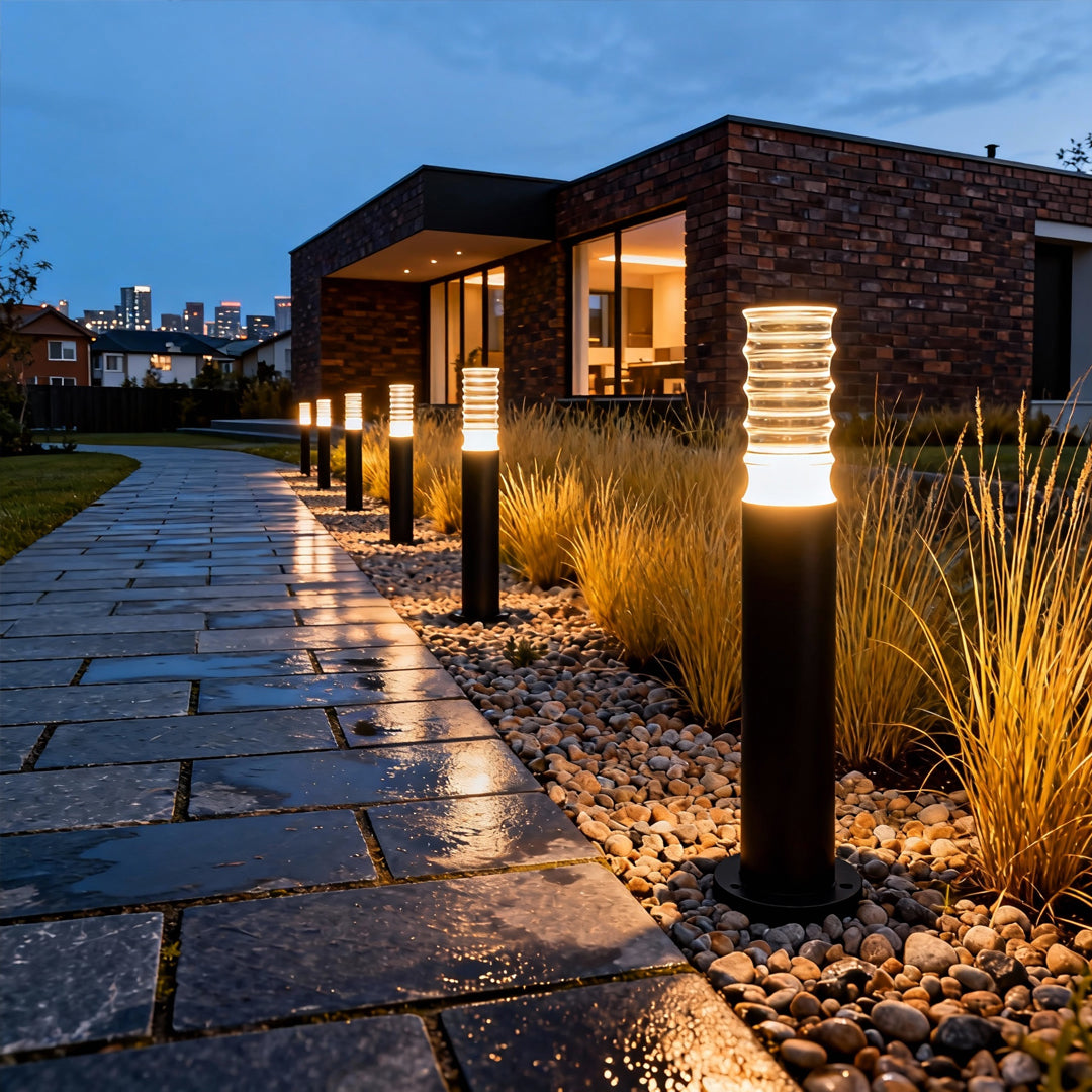 Bamboo Joint LED Bollard Light for Modern Landscape