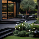 Reed Ball LED Pathway Light – Modern Landscape Lighting in Nickel
