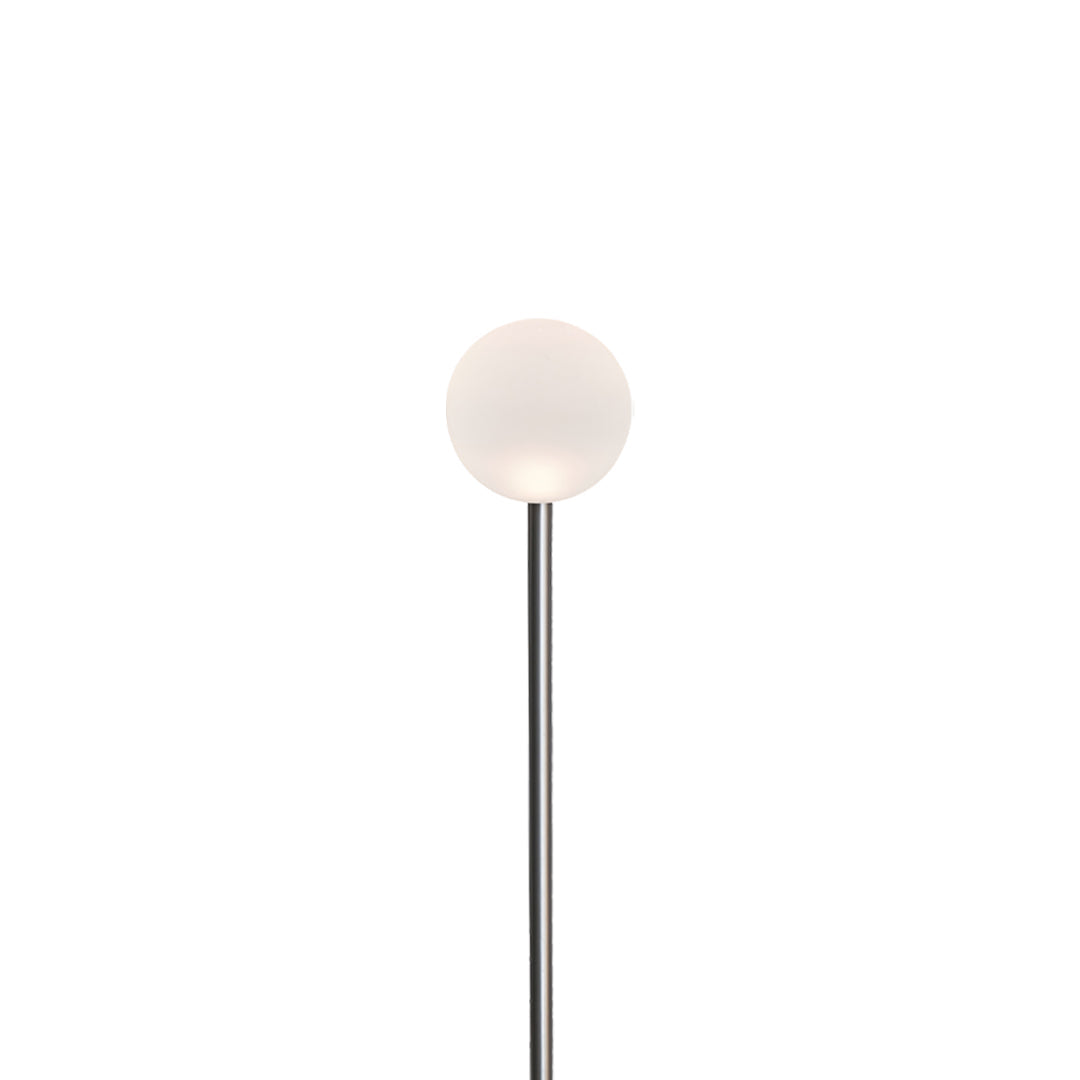 Reed Ball LED Pathway Light – Modern Landscape Lighting in Nickel