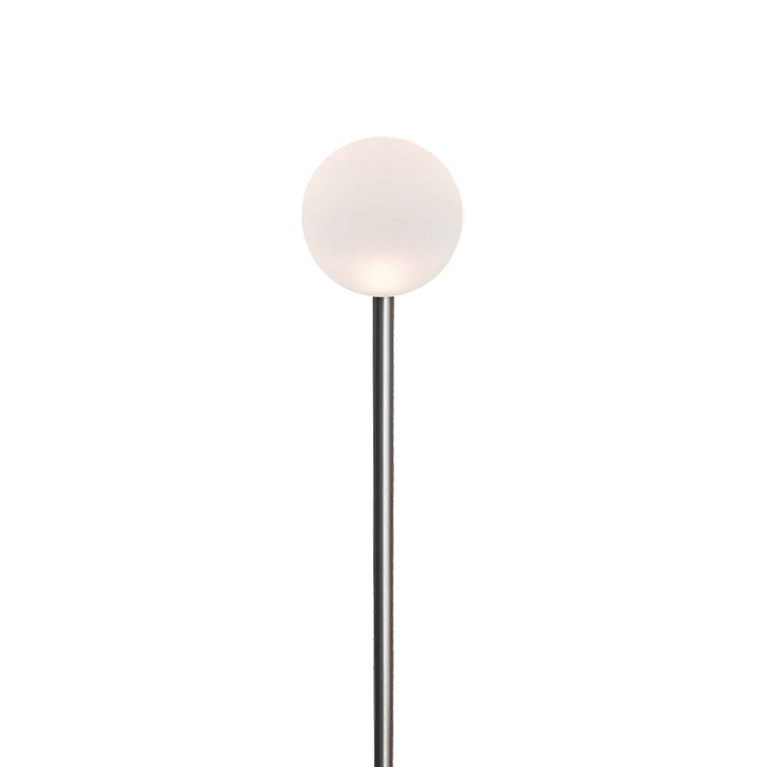 Reed Ball LED Pathway Light – Modern Landscape Lighting in Nickel