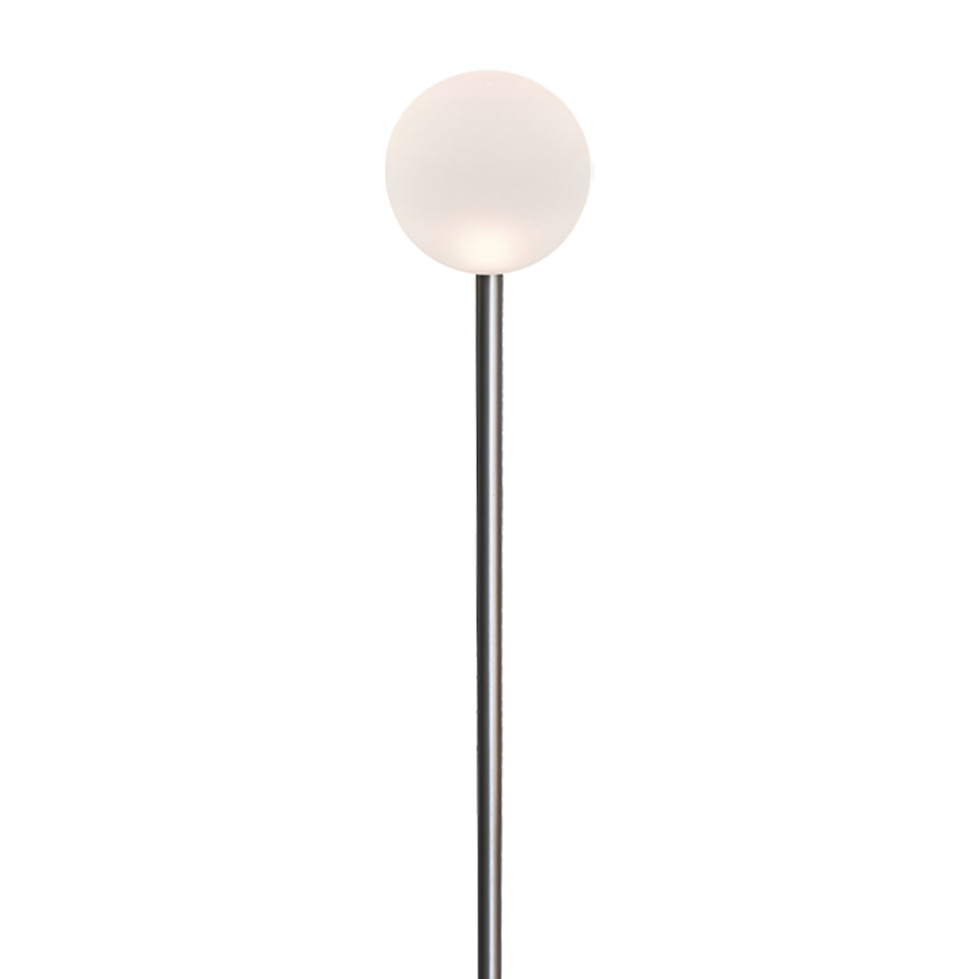 Reed Ball LED Pathway Light – Modern Landscape Lighting in Nickel