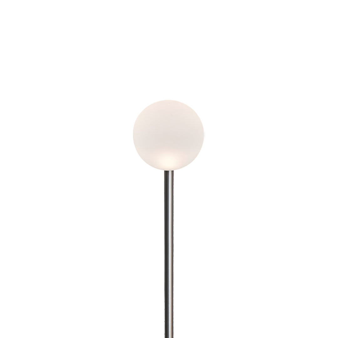 Reed Ball LED Pathway Light – Modern Landscape Lighting in Nickel