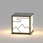 Landscape Line Silhouette Solar Outdoor Waterproof Led Garden Lawn Light