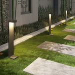 Minimalist Outdoor Pathway Bollard Light with Warm LED Glow