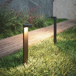 Minimalist Outdoor Pathway Bollard Light with Warm LED Glow