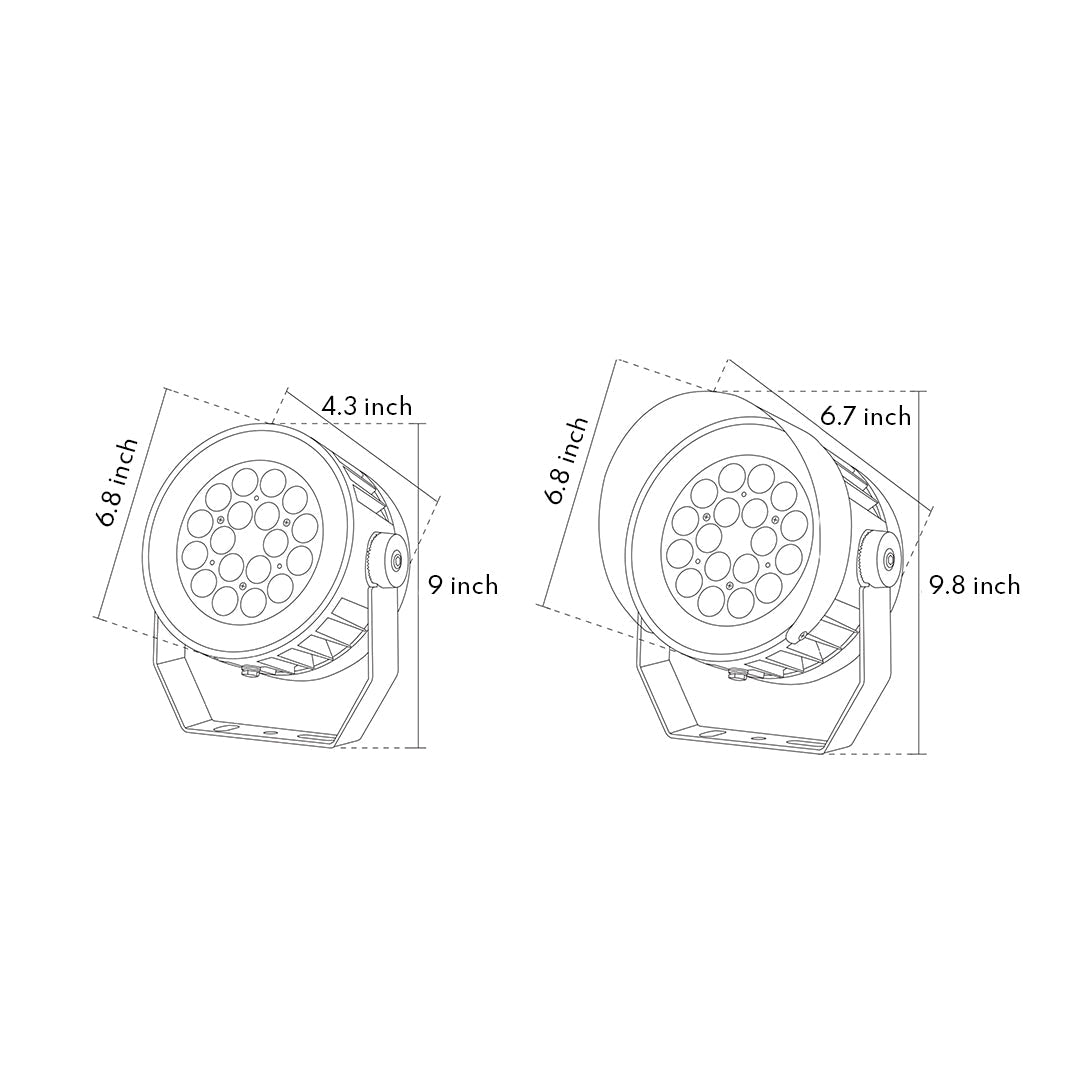 Architectural LED Landscape Spotlight, 3000K Warm White, IP65 Outdoor