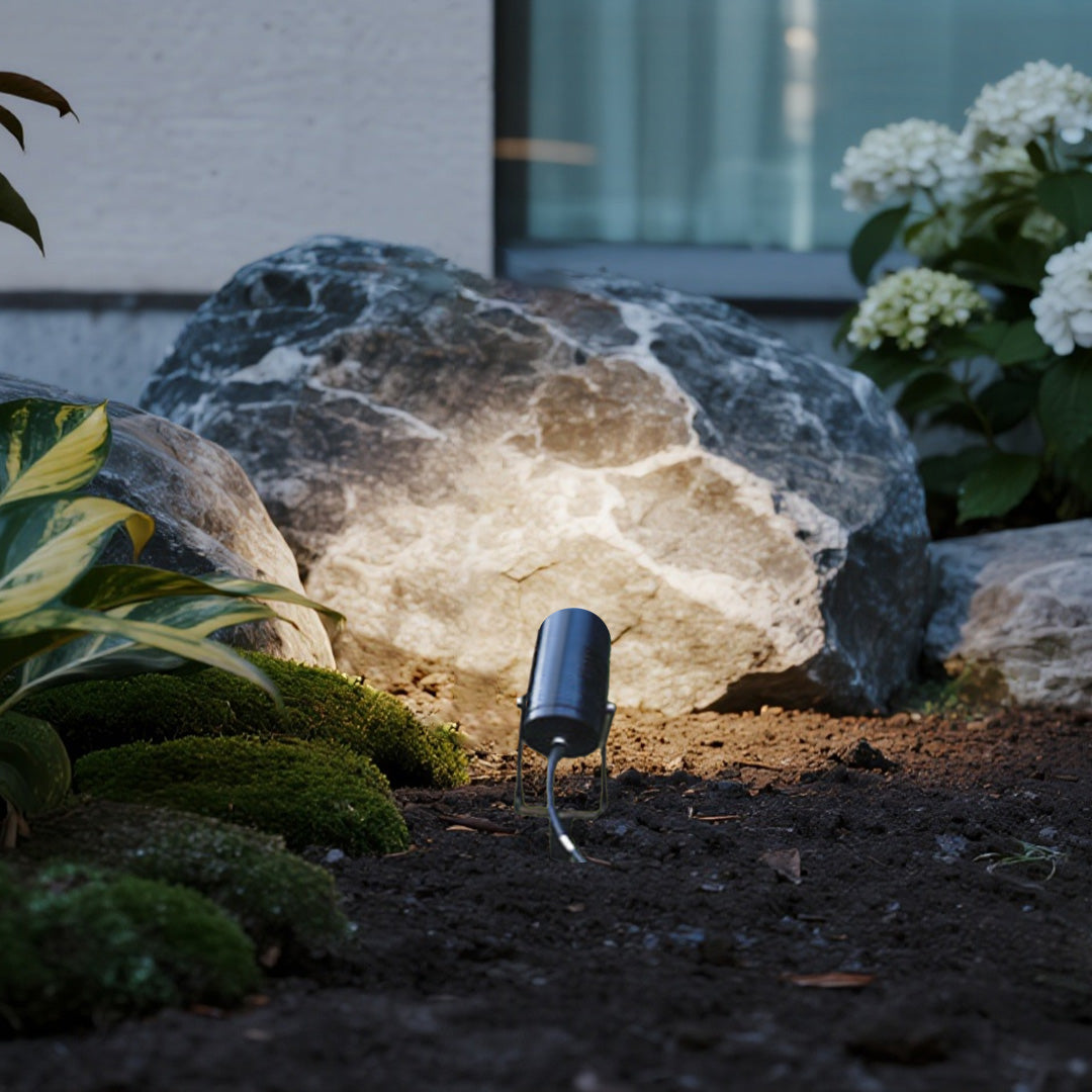 Stainless Steel Landscape Spotlights – Waterproof LED Stake Lights for Modern Gardens