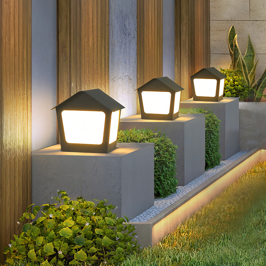 Sculptural Deck Post Cap Lights for Modern Outdoor Spaces