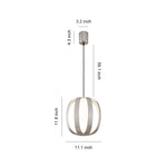 Modern Lantern Pendant Light with LED – Minimalist Ceiling Fixture in Four Finishes
