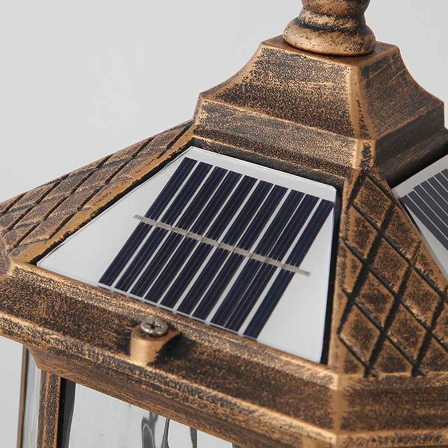 European Vintage Lantern Post Light for Outdoor Pathways and Courtyards