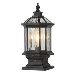 European Vintage Lantern Post Light for Outdoor Pathways and Courtyards