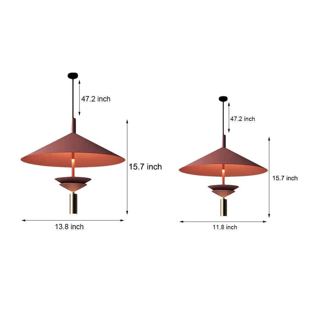 Laos Modern LED Pendant Light with Spotlight in Iron