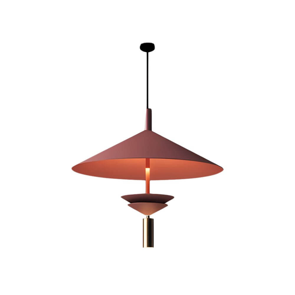 Laos Modern LED Pendant Light with Spotlight in Iron
