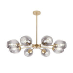 Aurelia Glass Globe Sputnik Chandelier – Nordic LED Ceiling Light