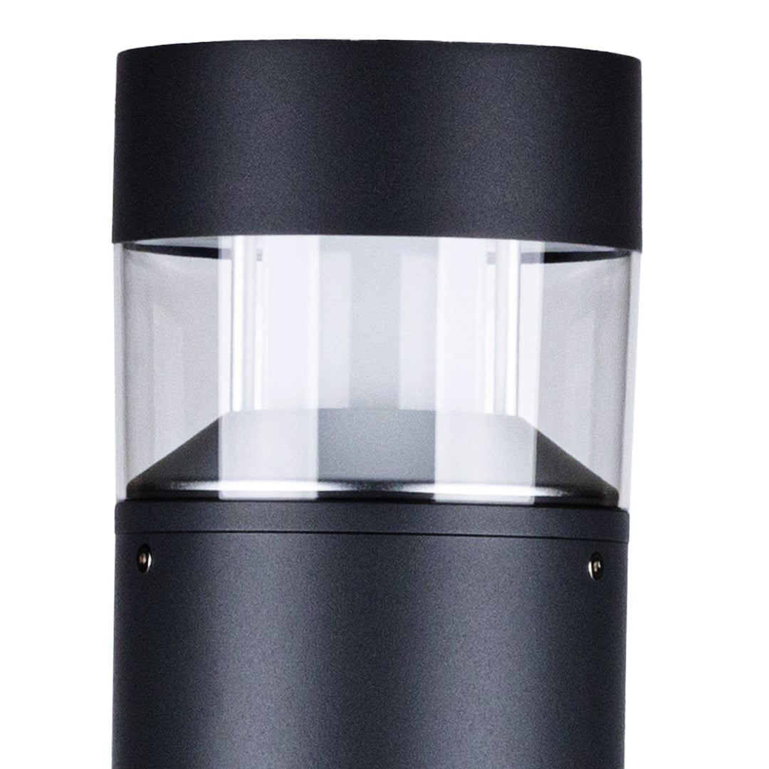 Nordic Minimalist Outdoor Bollard Light 31in Sand Gray Pathway Lamp