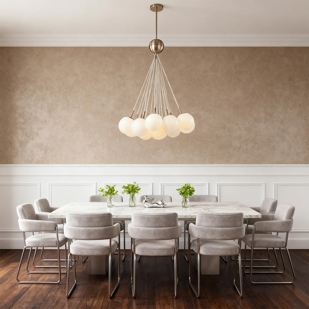 Bubble Glass Chandelier Nordic Gold Modern Pendant Light