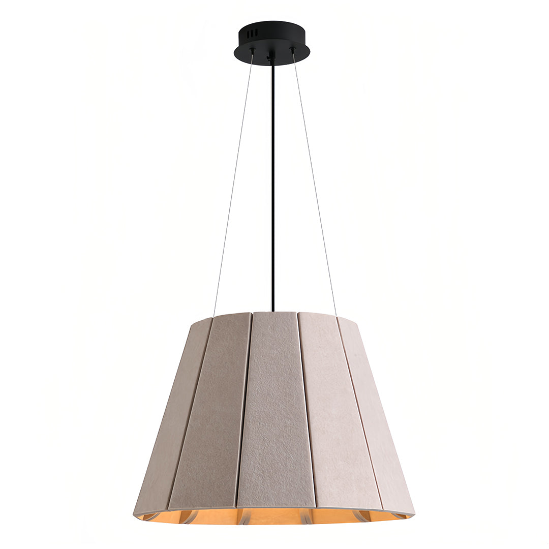 Acoustic PET Felt Pendant Light with Iron Frame, Modern Minimalist Ceiling Lamp