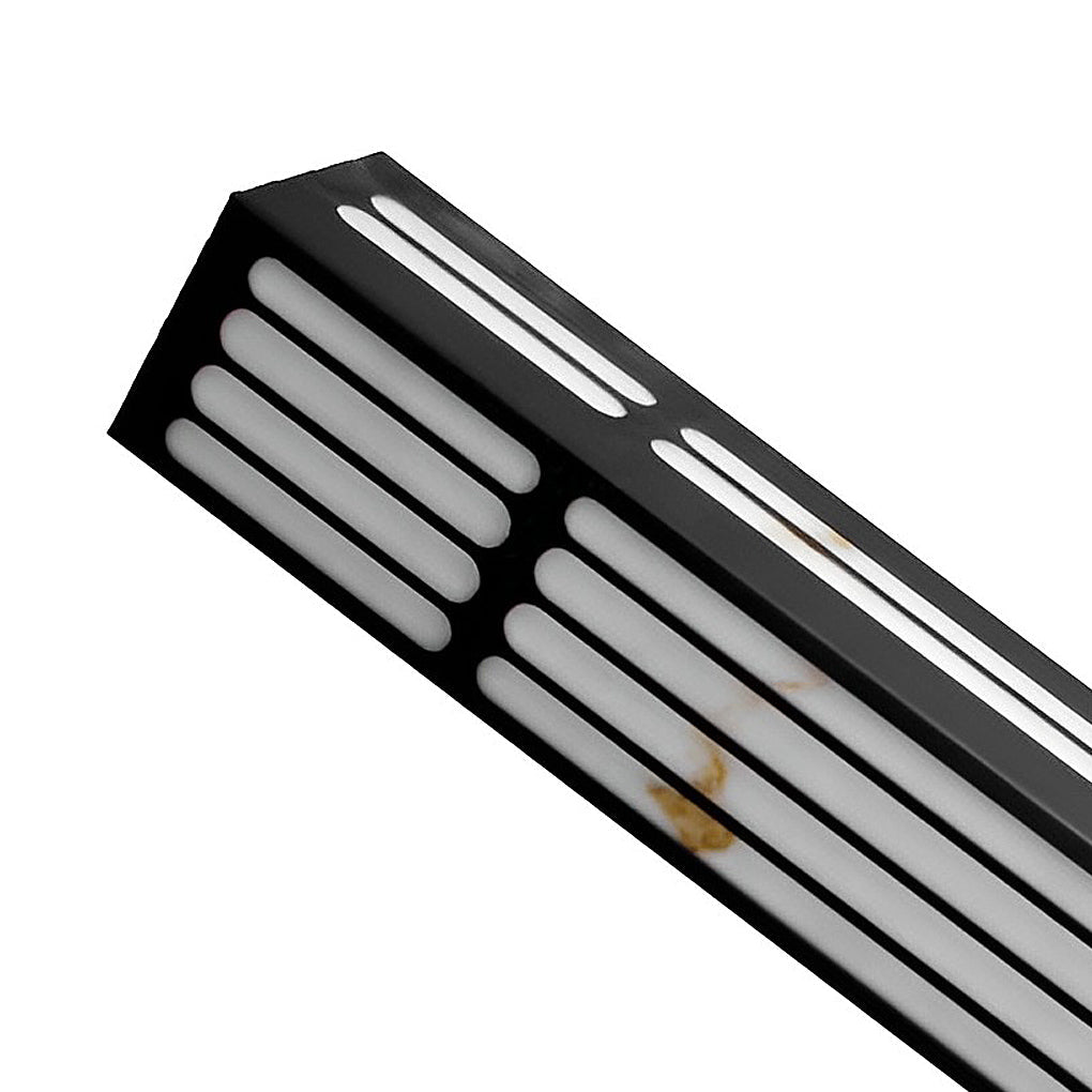 Modern Outdoor Wall Sconce with Marble Shade in Stainless Steel