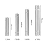 Modern Outdoor Wall Sconce with Marble Shade in Stainless Steel