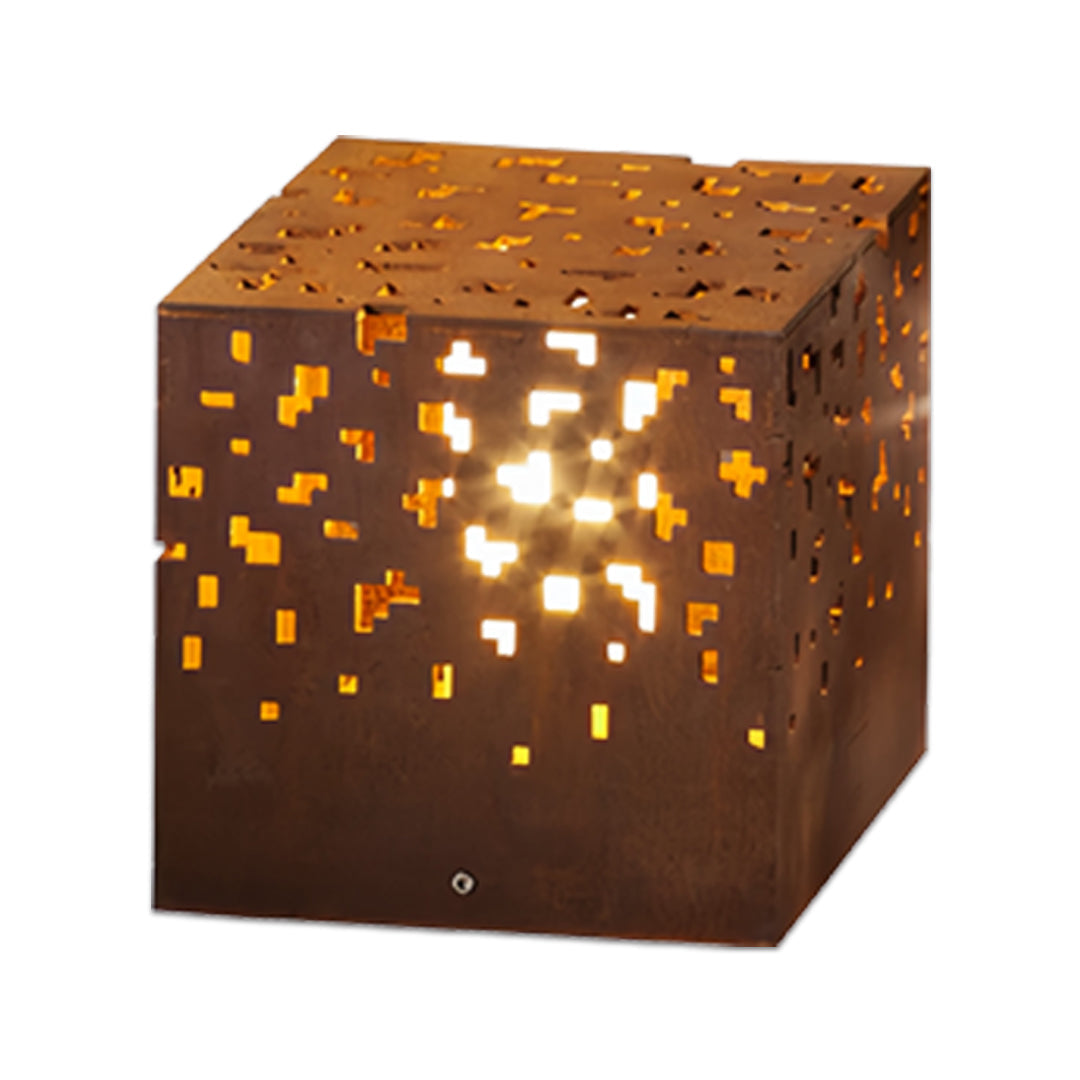 Modern Black Outdoor Lantern with LED, IP65 Waterproof