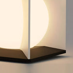 Square Stainless Steel Outdoor Pillar Light with Acrylic Shade