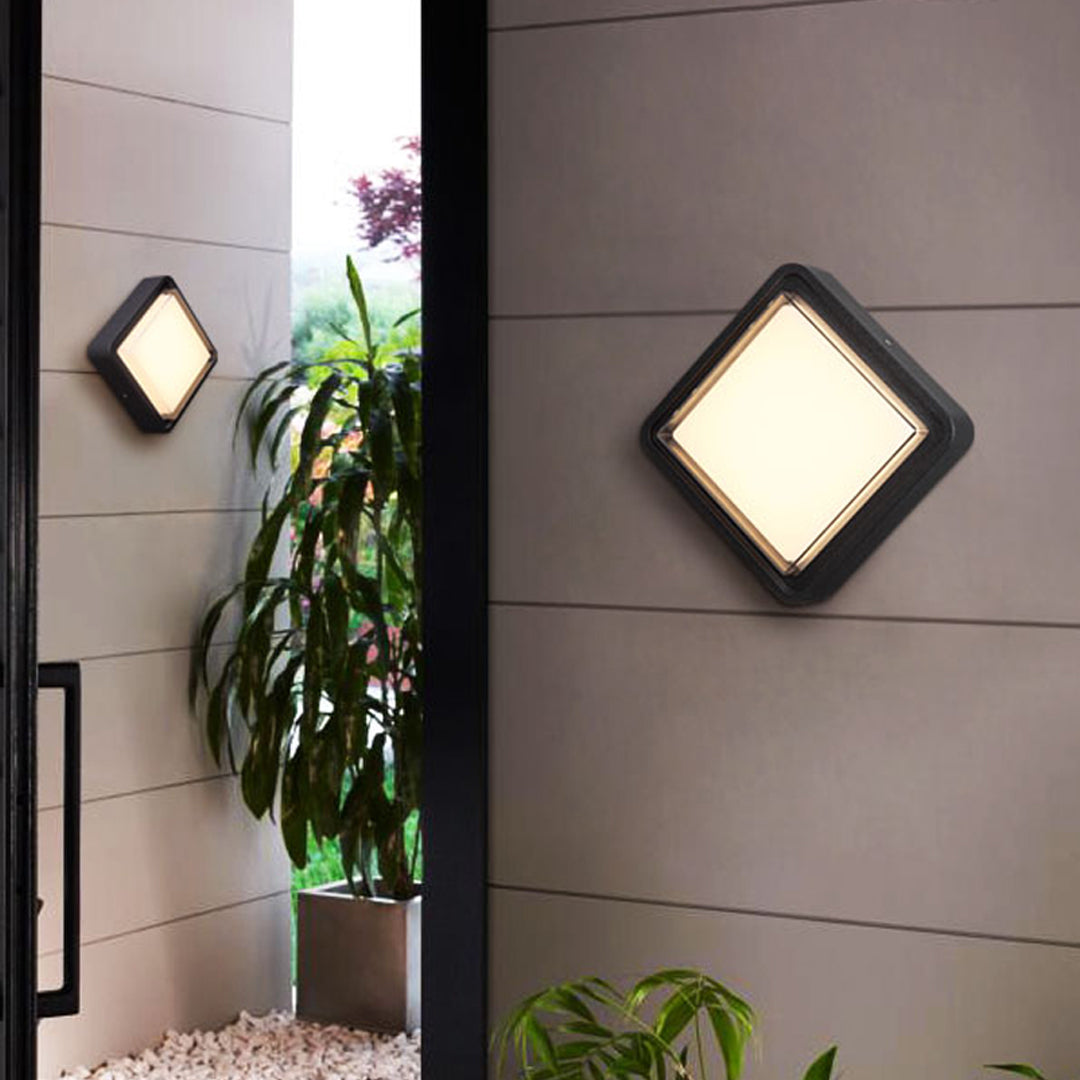 Modern Outdoor Wall Sconce with Integrated LED – Waterproof Architectural Lighting