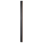 Modern Linear LED Wall Sconce in Black Aluminum with Clear Acrylic