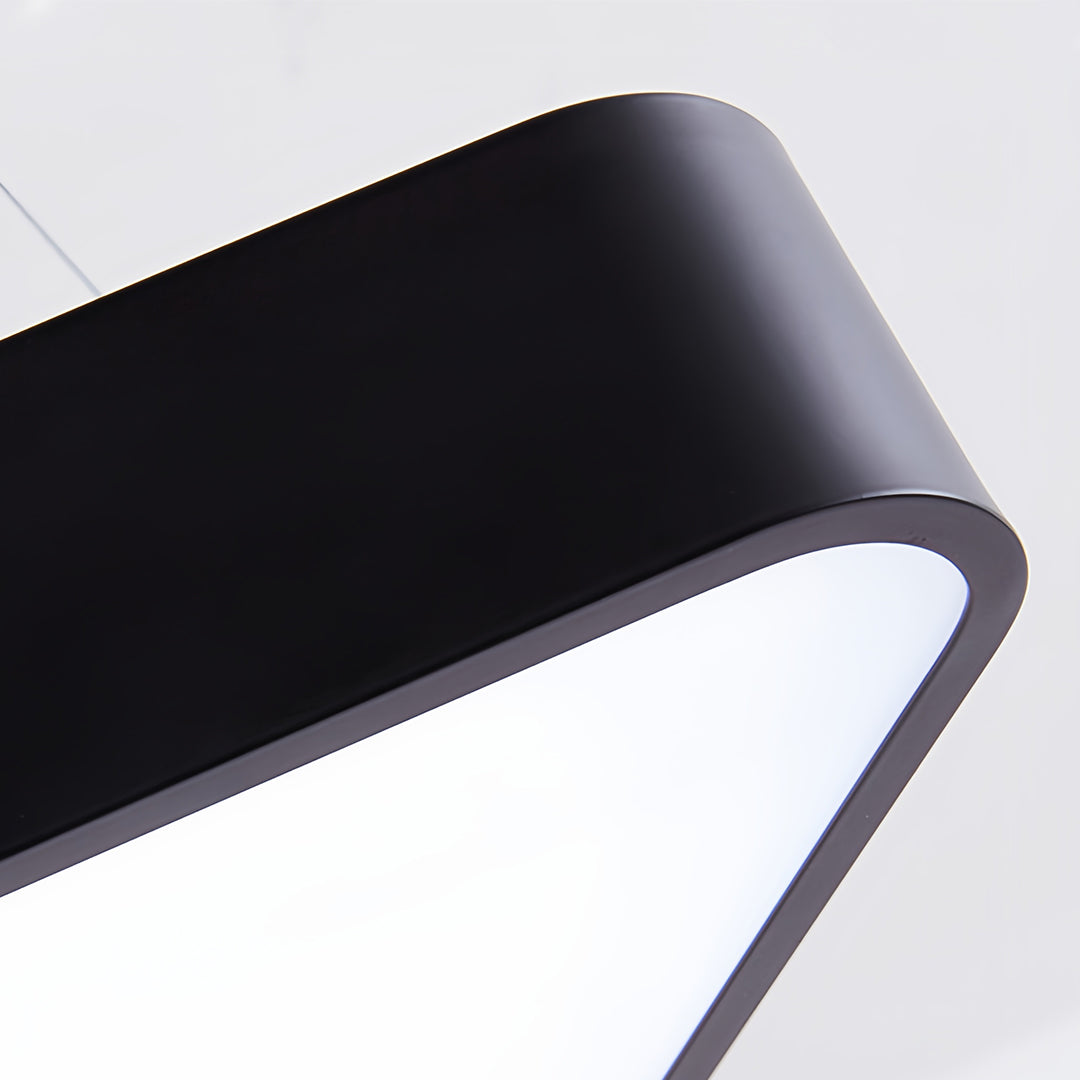 Aurelia Triangular LED Chandelier in Matte Black
