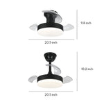 Aura Minimalist LED Ceiling Fan with Dimmable Light and Silent Motor