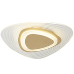 Geometric Triangle LED Ceiling Light in Gold Finish