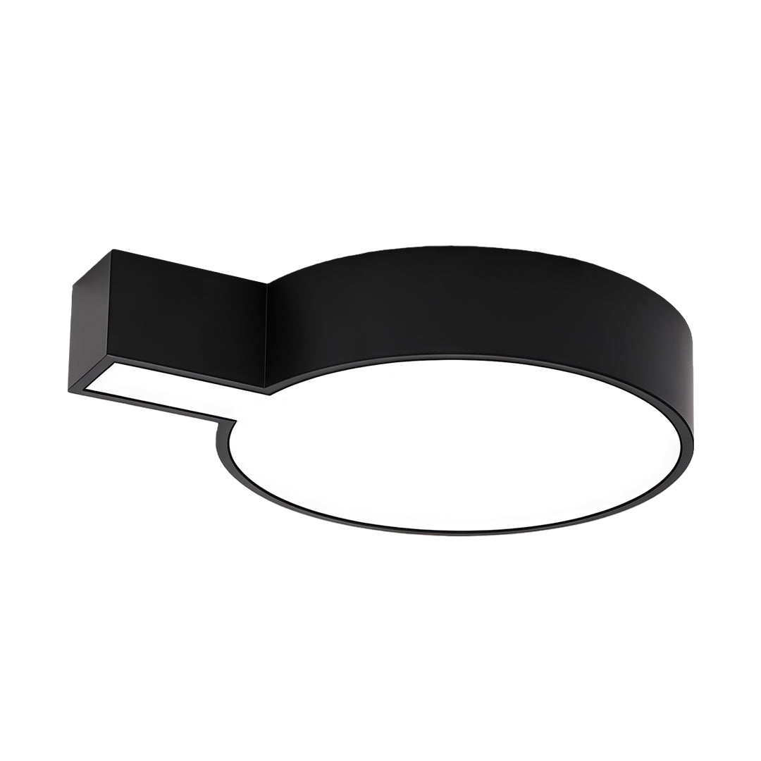Aurelia Geometric LED Chandelier in Black Metal