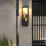 Mountain Scenery LED Wall Sconce – Waterproof Outdoor Lighting in Black