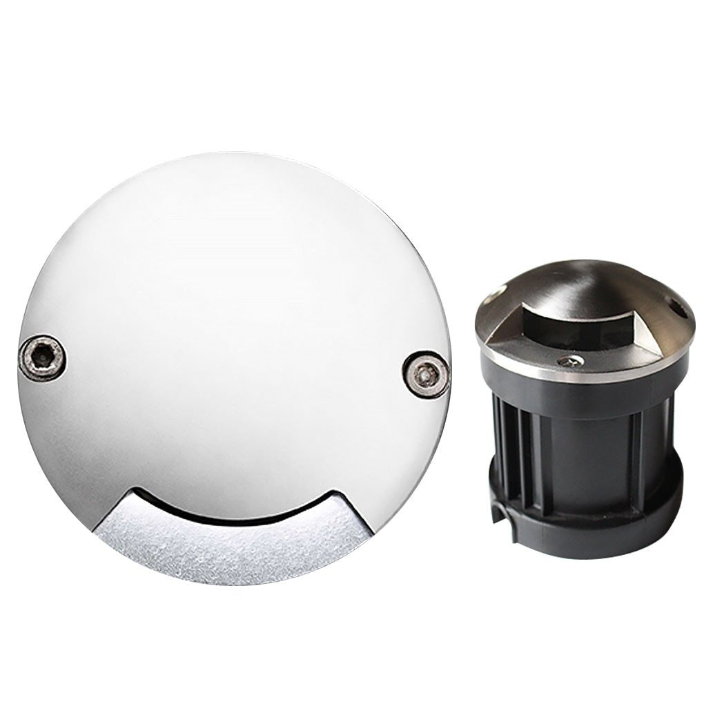 Round Dc12V Modern Recessed Led Step Lights Waterproof Underground Garden Deck Lighting