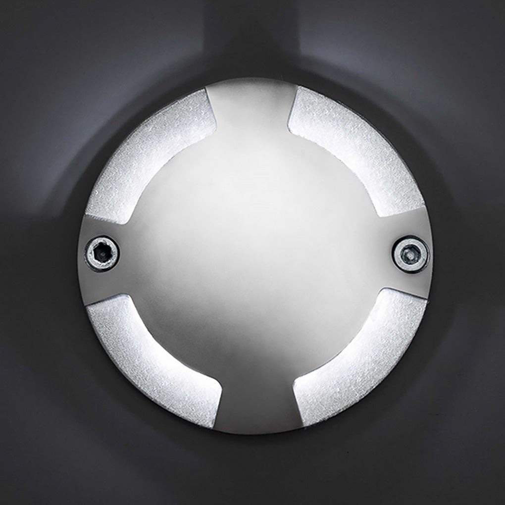 Round Dc12V Modern Recessed Led Step Lights Waterproof Underground Garden Deck Lighting