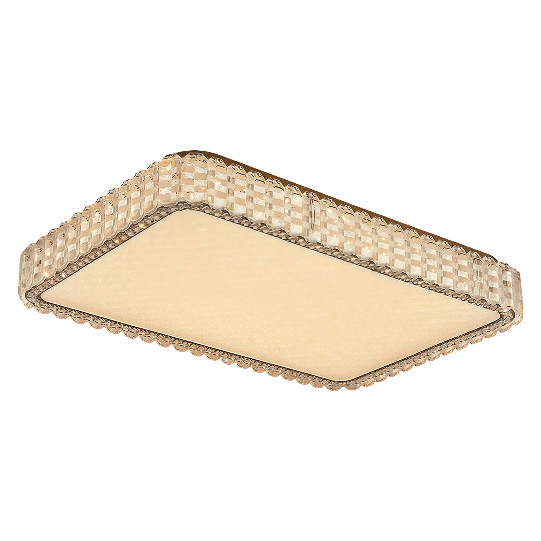 Luxury Crystal LED Flush Mount Ceiling Light in Chrome