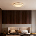 Luxury Crystal LED Flush Mount Ceiling Light in Chrome