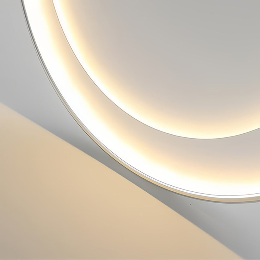 Lumina Round LED Flush Mount Ceiling Light in Matte White