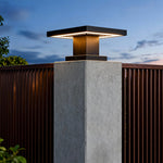 Modern LED Gate Pillar Light – Waterproof Aluminum Post Cap for Outdoor Fence
