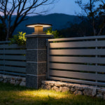 Modern LED Gate Pillar Light – Waterproof Aluminum Post Cap for Outdoor Fence