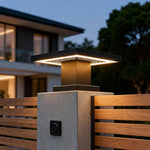 Modern LED Gate Pillar Light – Waterproof Aluminum Post Cap for Outdoor Fence